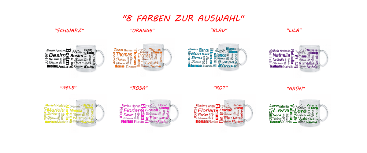 Personalisierte Glastasse mit deinem Namen_0004M - Herz Jesu