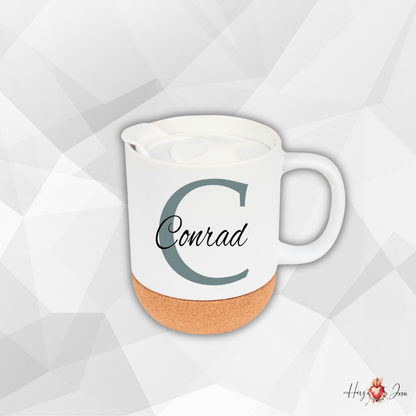 Personalisierte Keramik Tasse mit deinem Namen_0000T - Herz Jesu
