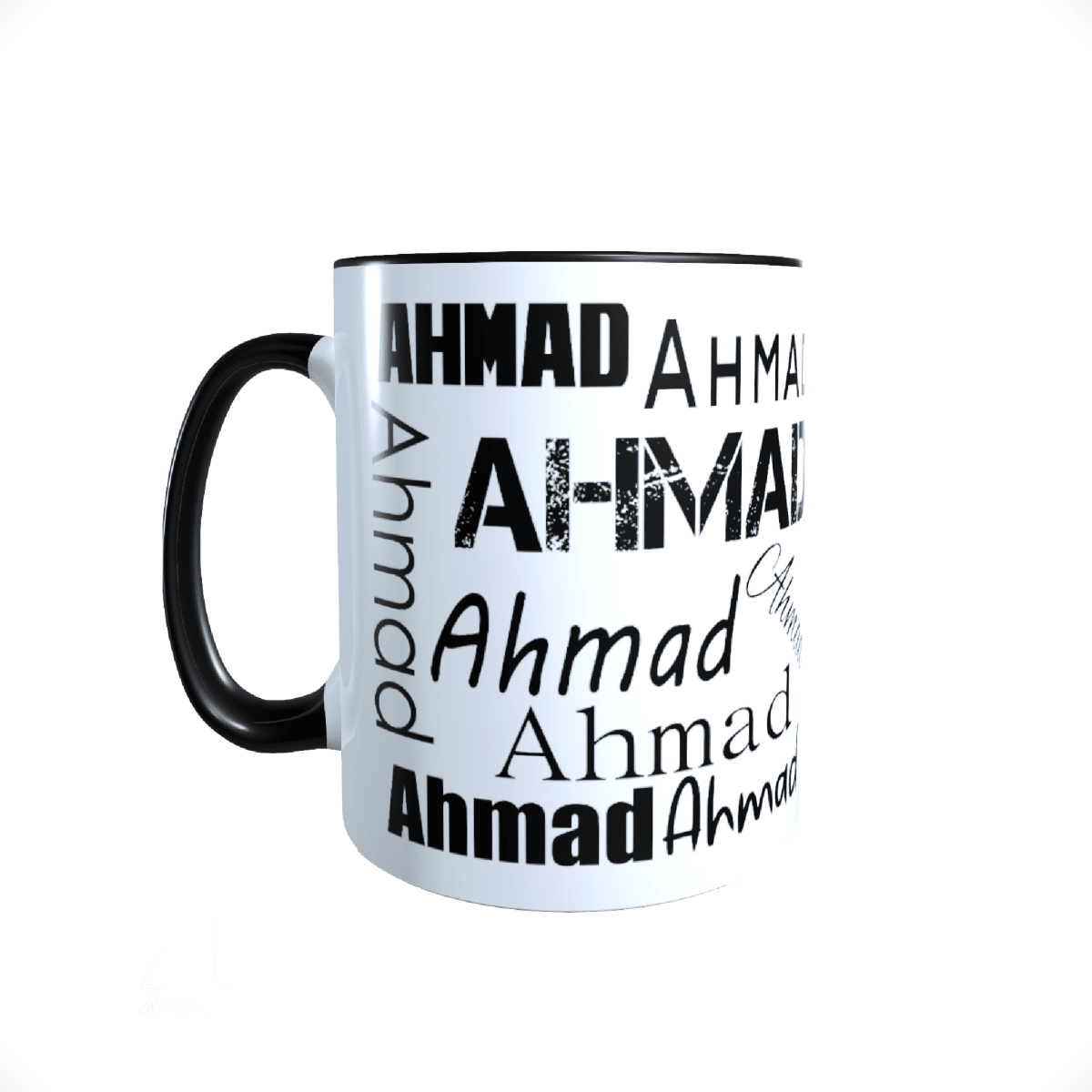 Personalisierte Keramik Tasse mit deinem Namen_0002T - Herz Jesu