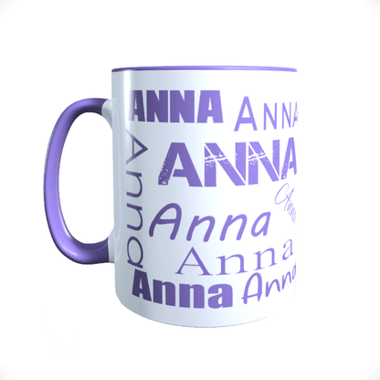 Personalisierte Keramik Tasse mit deinem Namen_0002T - Herz Jesu