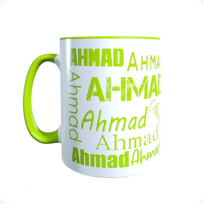 Personalisierte Keramik Tasse mit deinem Namen_0002T - Herz Jesu