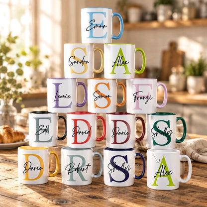 Personalisierte Keramik Tasse mit deinem Namen_0003T - Herz Jesu