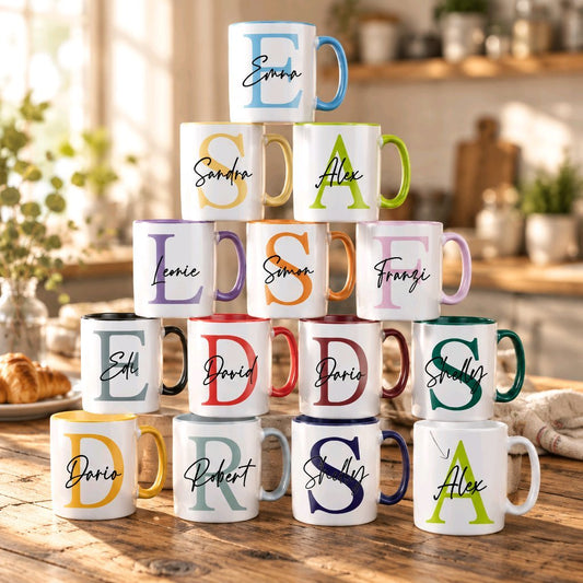 Personalisierte Keramik Tasse mit deinem Namen_0003T - Herz Jesu
