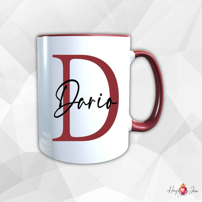 Personalisierte Keramik Tasse mit deinem Namen_0003T - Herz Jesu
