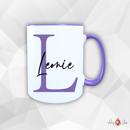 Personalisierte Keramik Tasse mit deinem Namen_0003T - Herz Jesu