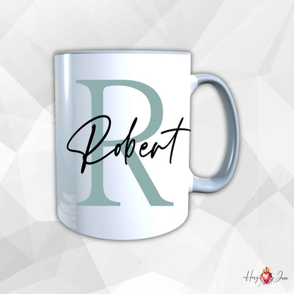 Personalisierte Keramik Tasse mit deinem Namen_0003T - Herz Jesu