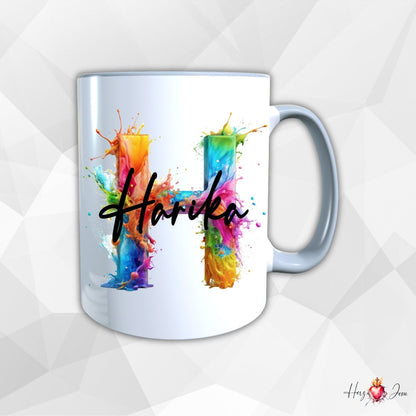 Personalisierte Keramik Tasse mit deinem Namen_0004T - Herz Jesu