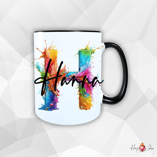 Personalisierte Keramik Tasse mit deinem Namen_0004T - Herz Jesu
