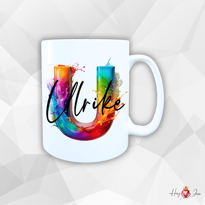 Personalisierte Keramik Tasse mit deinem Namen_0004T - Herz Jesu