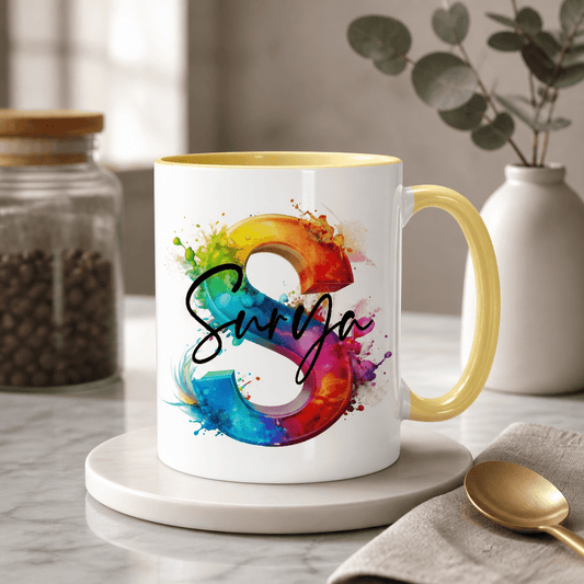 Personalisierte Keramik Tasse mit deinem Namen_0004T - Herz Jesu