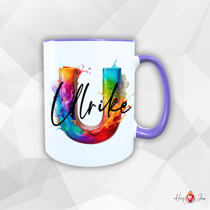 Personalisierte Keramik Tasse mit deinem Namen_0004T - Herz Jesu
