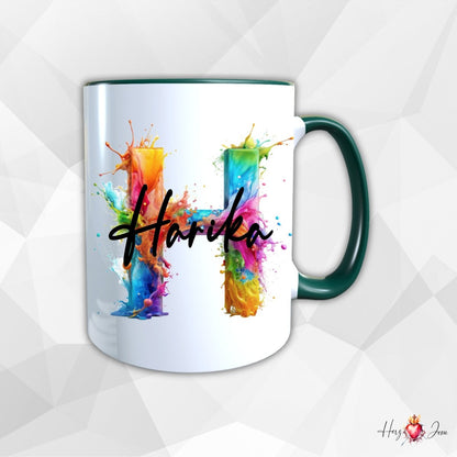 Personalisierte Keramik Tasse mit deinem Namen_0004T - Herz Jesu