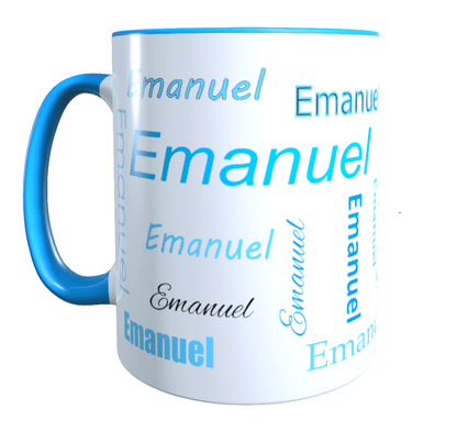 Personalisierte Keramik Tasse mit deinem Namen_0010T - Herz Jesu