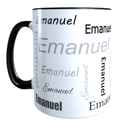 Personalisierte Keramik Tasse mit deinem Namen_0010T - Herz Jesu