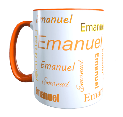 Personalisierte Keramik Tasse mit deinem Namen_0010T - Herz Jesu