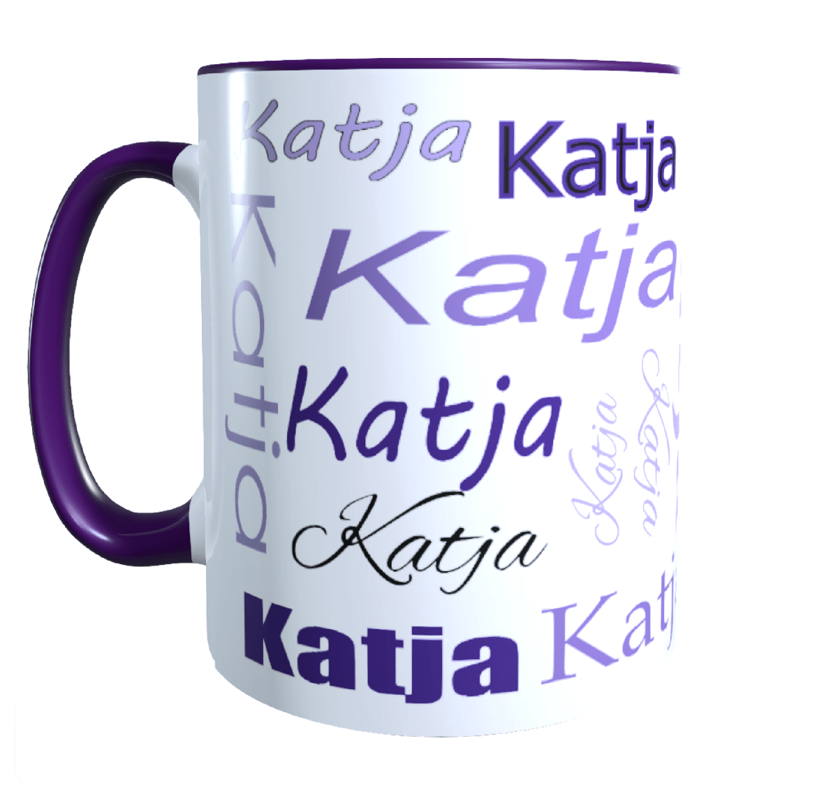 Personalisierte Keramik Tasse mit deinem Namen_0010T - Herz Jesu