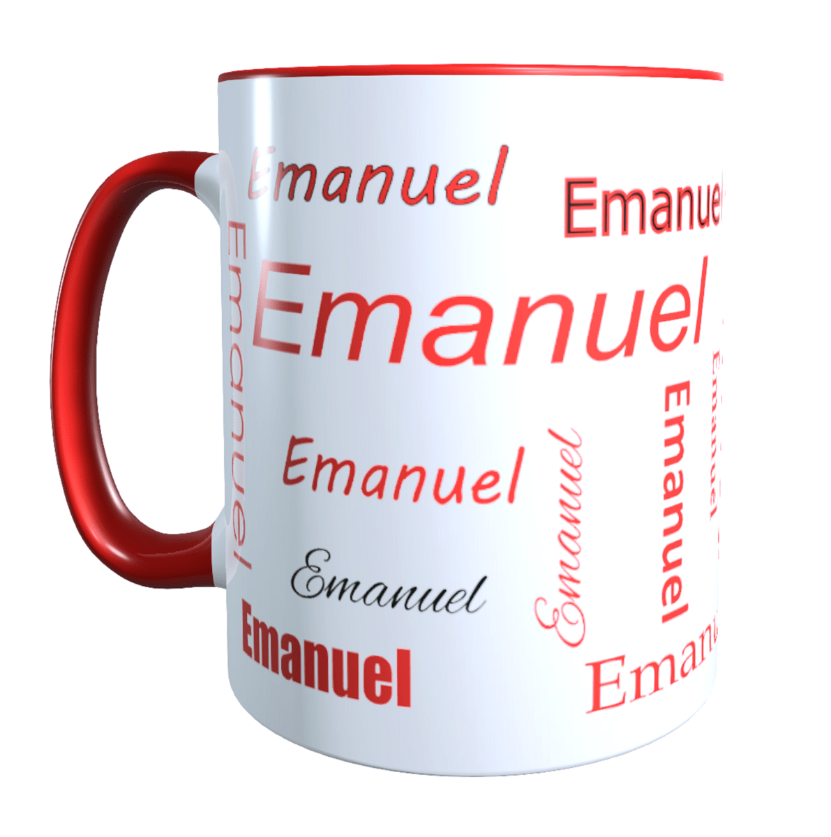 Personalisierte Keramik Tasse mit deinem Namen_0010T - Herz Jesu