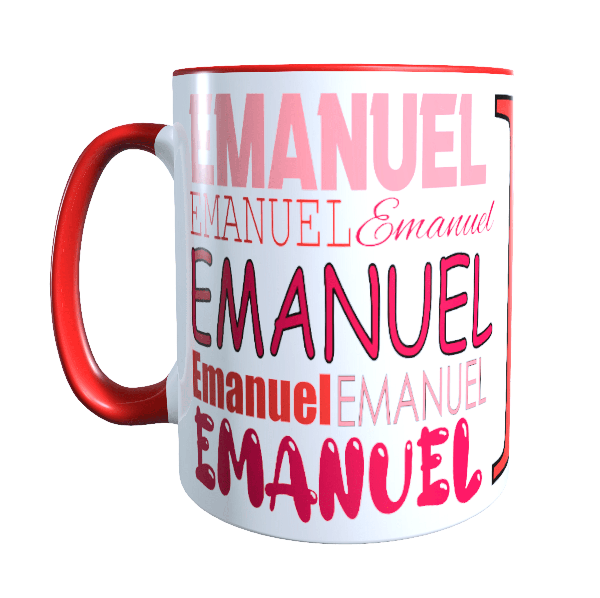 Personalisierte Keramik Tasse mit deinem Namen_0011T - Herz Jesu