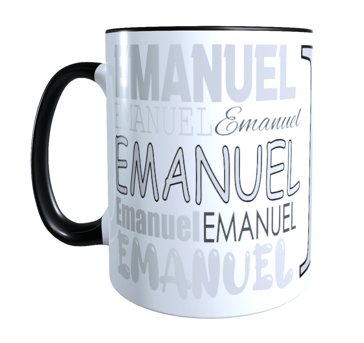 Personalisierte Keramik Tasse mit deinem Namen_0011T - Herz Jesu