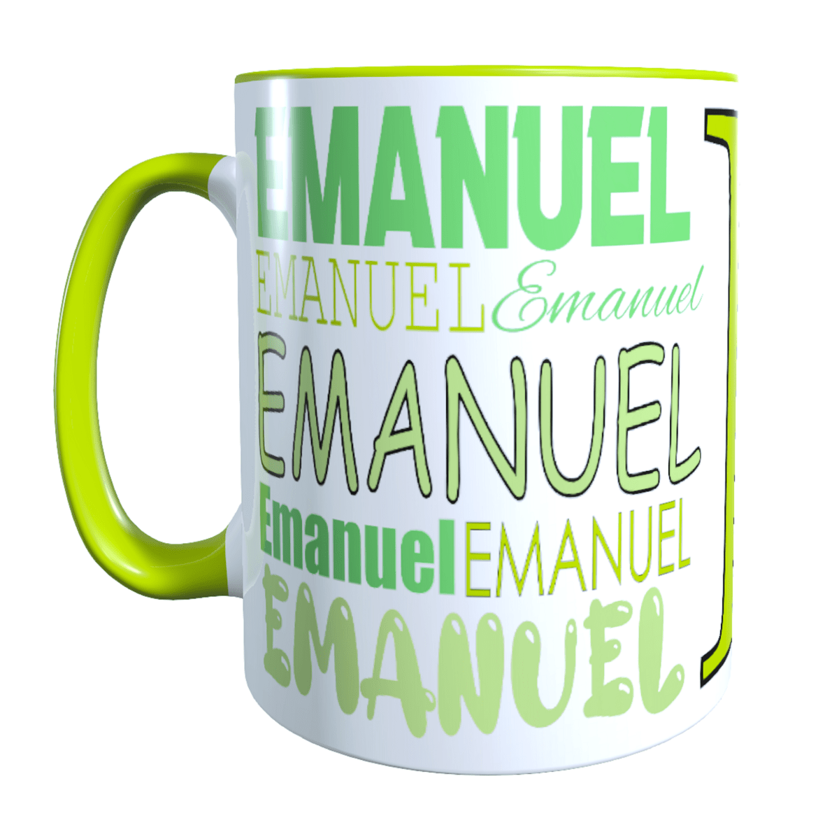 Personalisierte Keramik Tasse mit deinem Namen_0011T - Herz Jesu