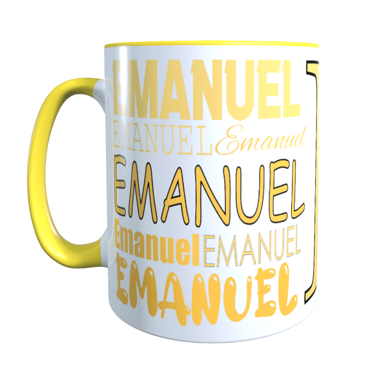 Personalisierte Keramik Tasse mit deinem Namen_0011T - Herz Jesu