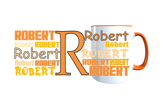 Personalisierte Keramik Tasse mit deinem Namen_0011T - Herz Jesu