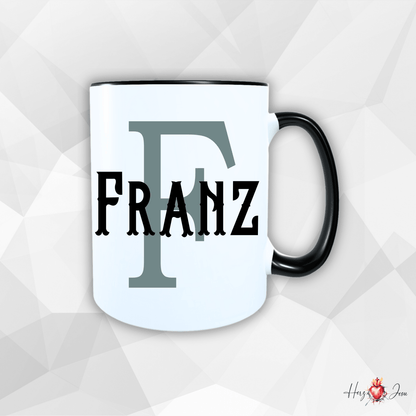 Personalisierte Keramik Tasse mit deinem Namen_0012T - Herz Jesu