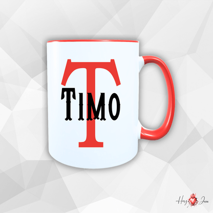 Personalisierte Keramik Tasse mit deinem Namen_0012T - Herz Jesu