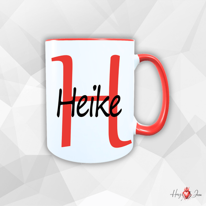 Personalisierte Keramik Tasse mit deinem Namen_0013T - Herz Jesu