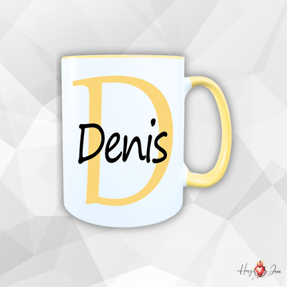 Personalisierte Keramik Tasse mit deinem Namen_0013T - Herz Jesu