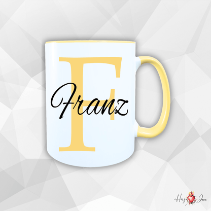 Personalisierte Keramik Tasse mit deinem Namen_0017T - Herz Jesu
