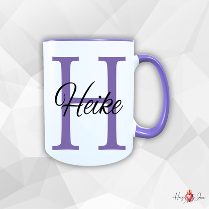 Personalisierte Keramik Tasse mit deinem Namen_0017T - Herz Jesu