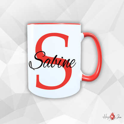 Personalisierte Keramik Tasse mit deinem Namen_0017T - Herz Jesu