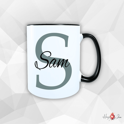 Personalisierte Keramik Tasse mit deinem Namen_0017T - Herz Jesu