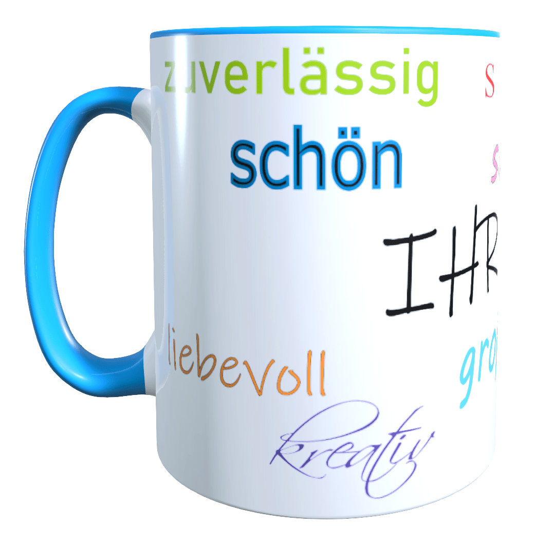 Personalisierte Keramik Tasse mit deinem Namen_0018T - Herz Jesu