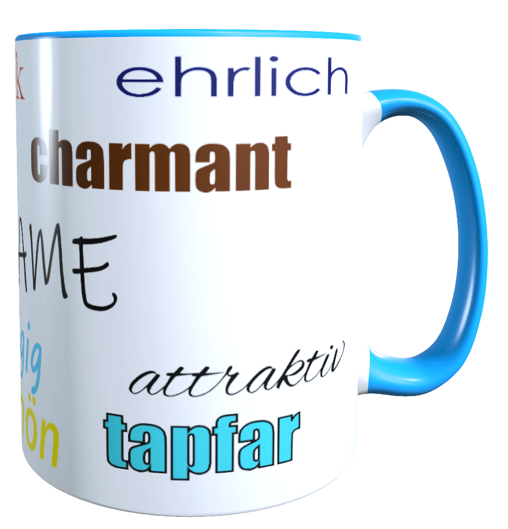 Personalisierte Keramik Tasse mit deinem Namen_0018T - Herz Jesu