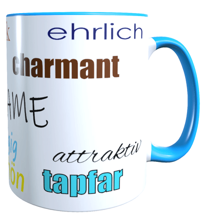 Personalisierte Keramik Tasse mit deinem Namen_0018T - Herz Jesu