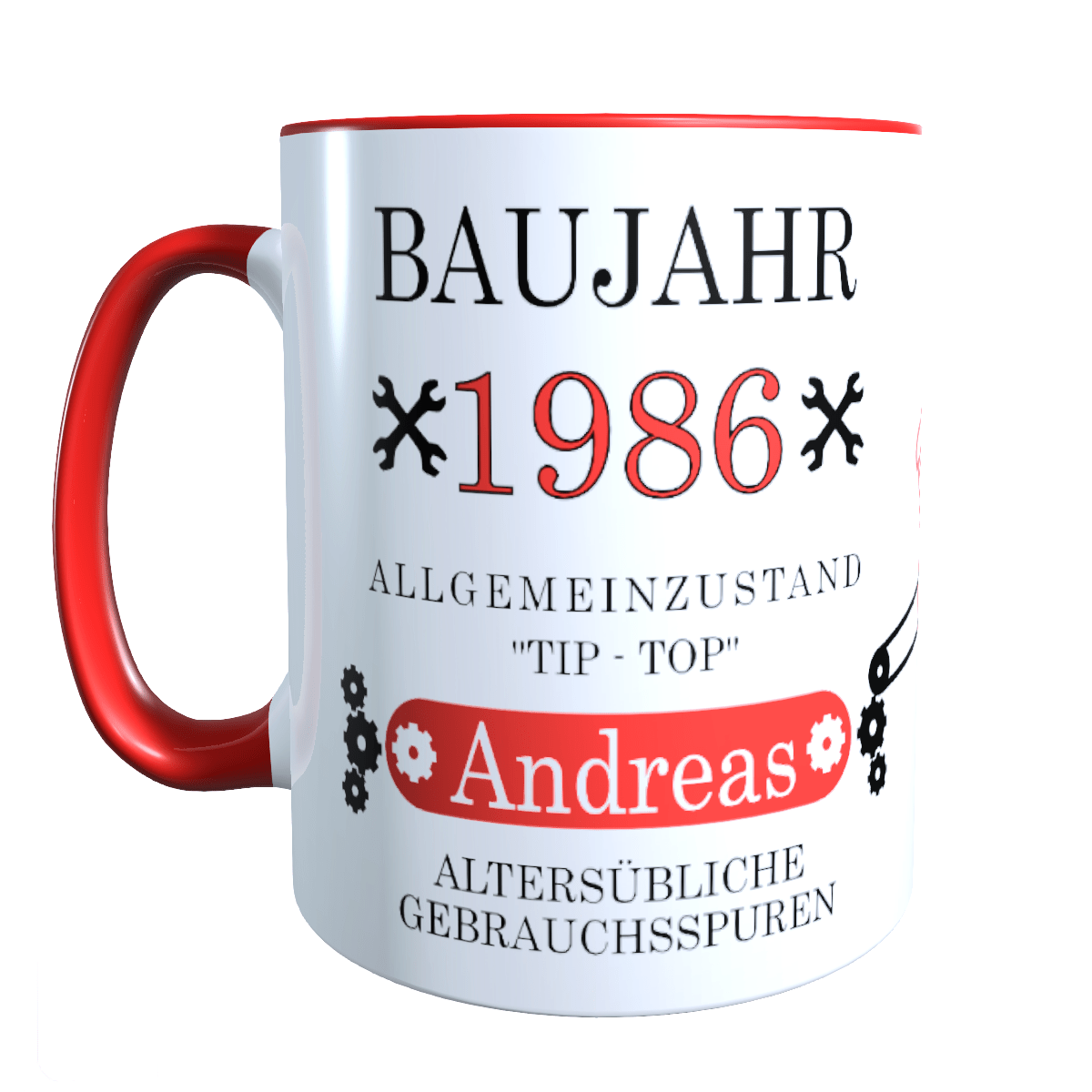 Personalisierte Keramik Tasse mit deinem Namen_0021T - Herz Jesu