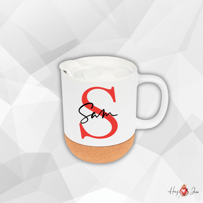 Personalisierte Keramik Tasse mit deinem Namen_0045T - Herz Jesu