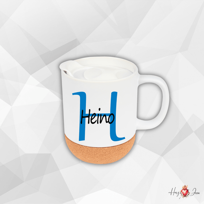 Personalisierte Keramik Tasse mit deinem Namen_0071T - Herz Jesu