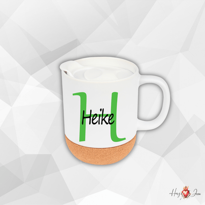 Personalisierte Keramik Tasse mit deinem Namen_0071T - Herz Jesu