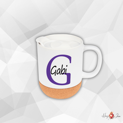 Personalisierte Keramik Tasse mit deinem Namen_0071T - Herz Jesu