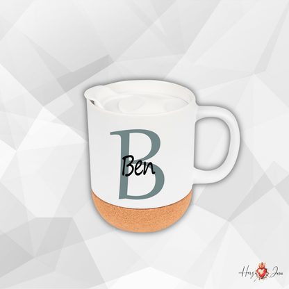 Personalisierte Keramik Tasse mit deinem Namen_0071T - Herz Jesu