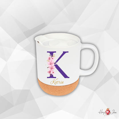 Personalisierte Keramik Tasse mit deinem Namen_0077T - Herz Jesu