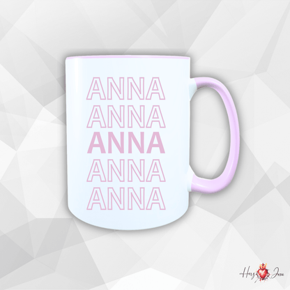 Personalisierte Keramik Tasse mit deinem Namen_0082T - Herz Jesu