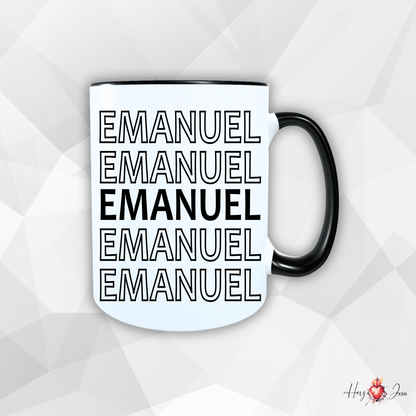Personalisierte Keramik Tasse mit deinem Namen_0082T - Herz Jesu