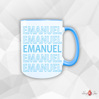 Personalisierte Keramik Tasse mit deinem Namen_0082T - Herz Jesu