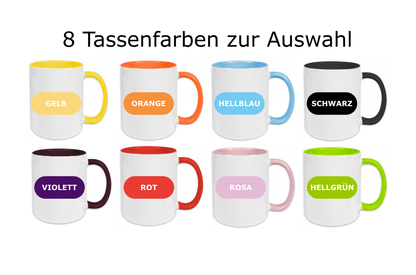 Personalisierte Keramik Tasse mit deinem Namen Blumen Motiv_0035T - Herz Jesu