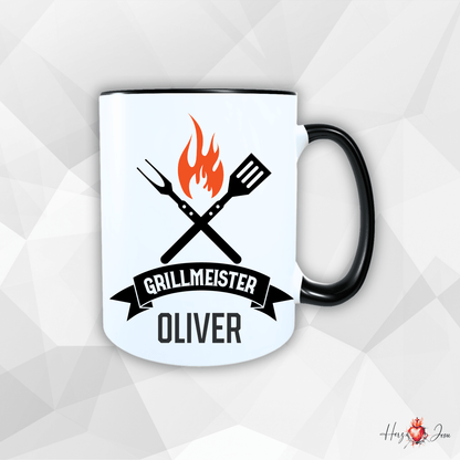 Personalisierte Keramik Tasse mit deinem Namen Outdoor Camping_0080T - Herz Jesu
