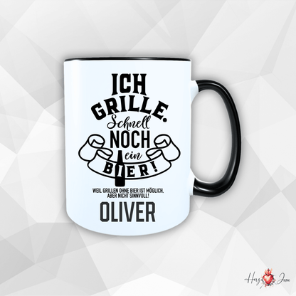 Personalisierte Keramik Tasse mit deinem Namen Outdoor Camping_0080T - Herz Jesu